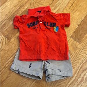 2 Piece Short Outfit- (Size 6 Months)